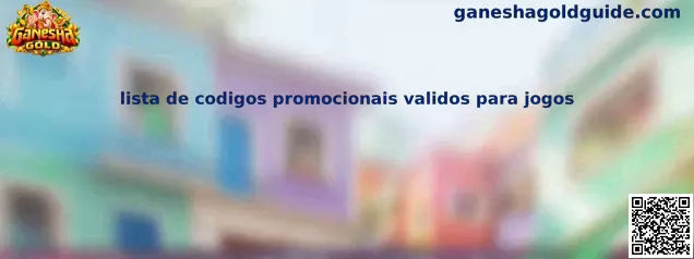 Lista de códigos promocionais