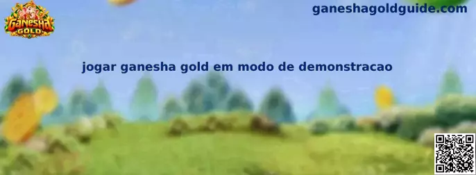 Interface de demonstração do jogo Ganesha Gold com recursos e cilindros explicativos